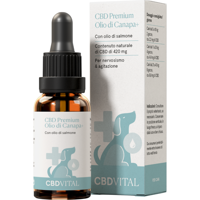 Olio di canapa CBD per cani