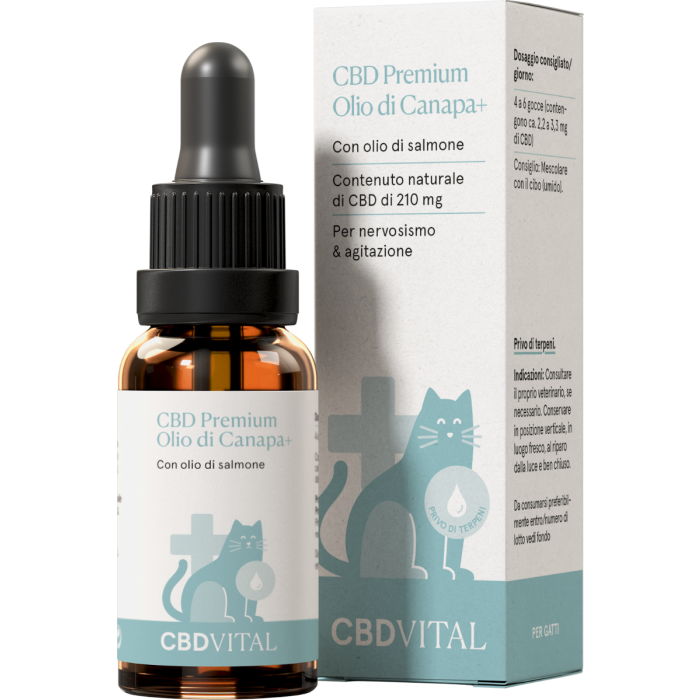 Olio di canapa CBD per gatti