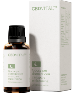 CBD VITAL Schlaftropfen mit Hanf und Melatonin - Vorderansicht